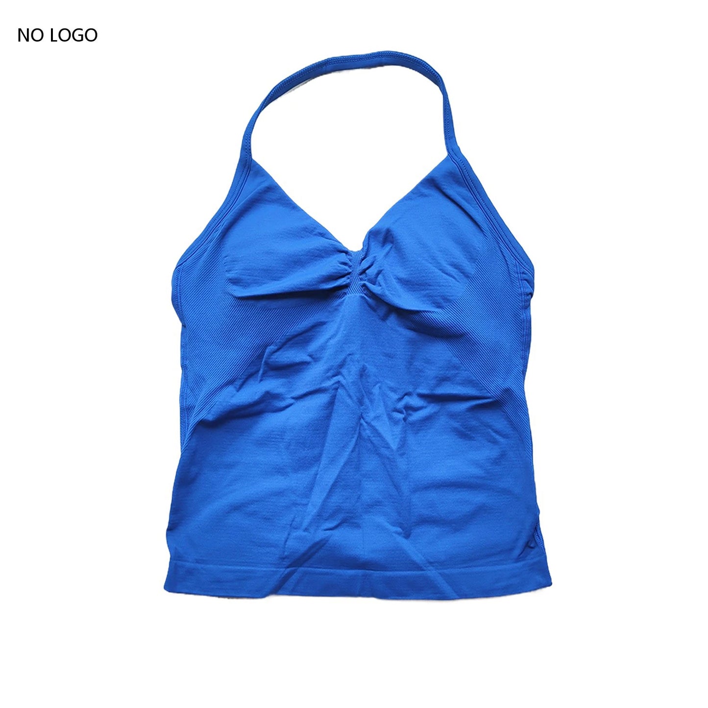 ARFTE Longline Strappy Gym Top Backless Gym Clothes Women Scrunch Built-in Bra With Removable Cups Yoga Tank Tops