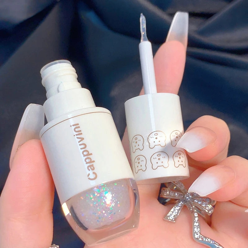 Cappuvini Star Dots eye shadow Liquid Pearlescent Fine Flashing Easy to Dizzy High gloss Cubs Bowling Ball Liquid eye shadow