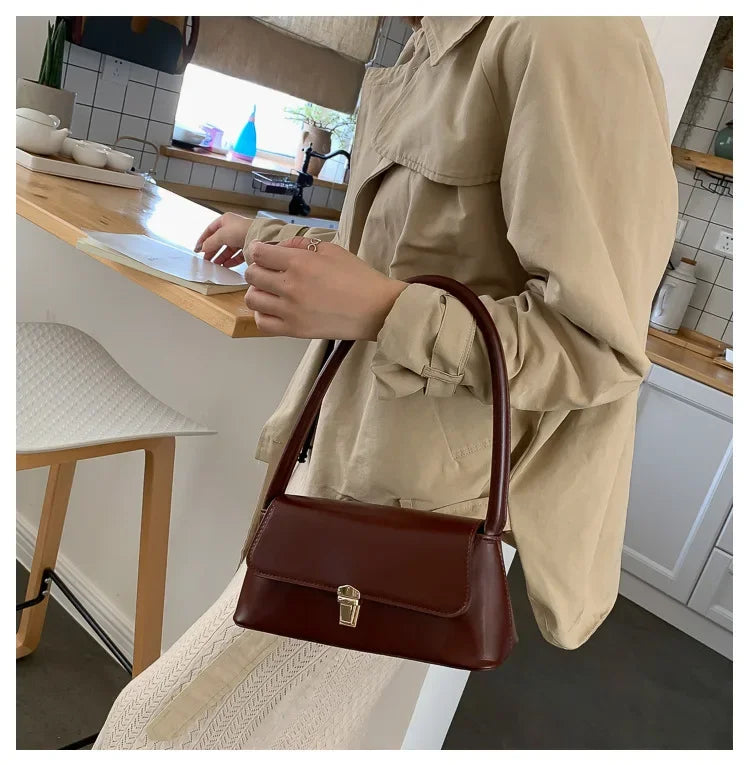 Luxury Brand Crossbody Bags for Women Fashion Design Underarm 2024 Woman Shoulder Bag Female Handbag and Purses Solid Color