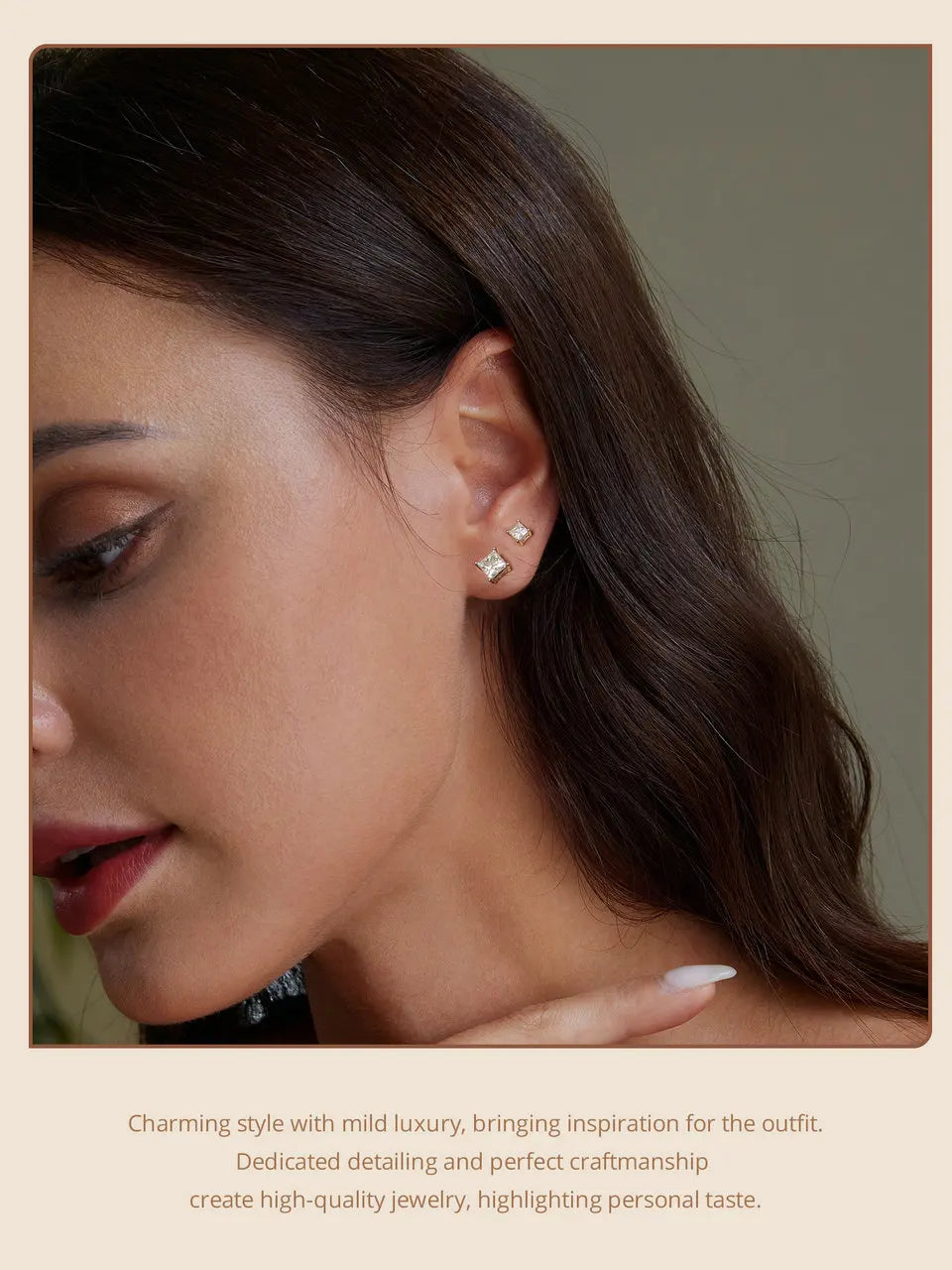 Bamoer 0.5-1ct Moissanite Screw Back Earrings for Women, D Color VVS1 Clarity Lab Created Diamond Earring White Gold Earrings