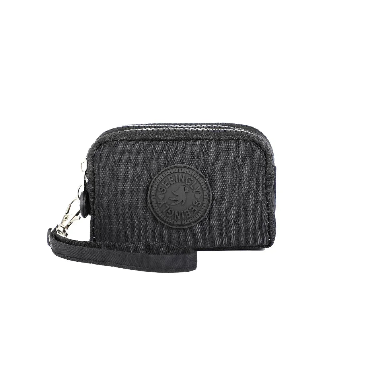 Mini Nylon Coin Purse Key Bag Women Wallets Zipper Waterproof Portable Three Layer Card Holder Female Girl Handbag Headphone Bag