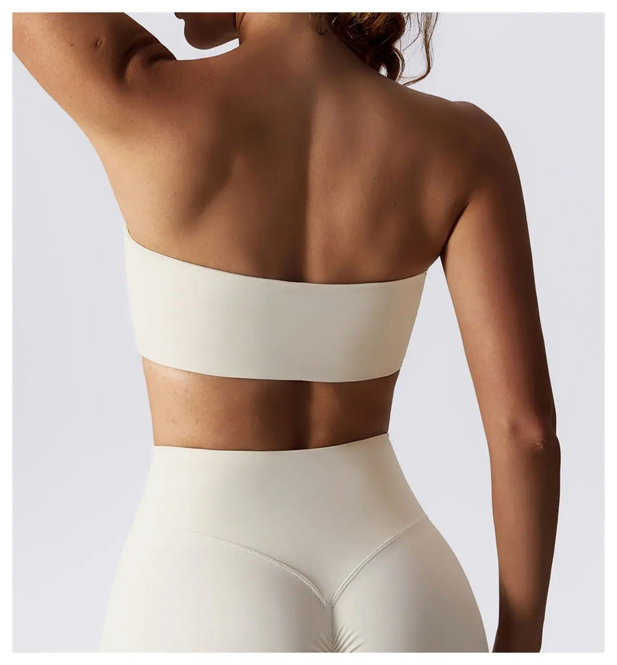 Strapless Sports Bra Gym Top Women Quick-Drying Yoga Clothes Women Tube Top Fitness Chest Wrap Underwear Workout Bra Female