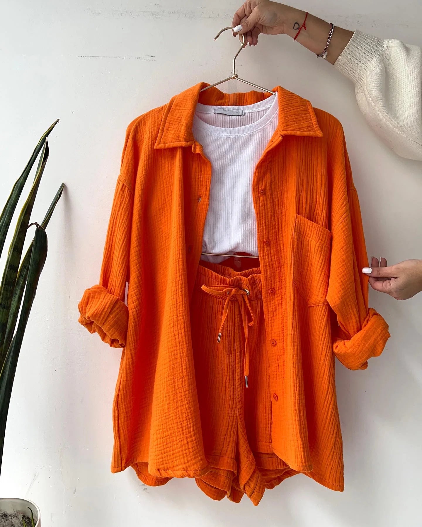 Solid Color Casual Loose Short Pants Sets For Women 2025 Elegant Summer Women's Two Pieces Suit Full Set Female Outfit Clothes