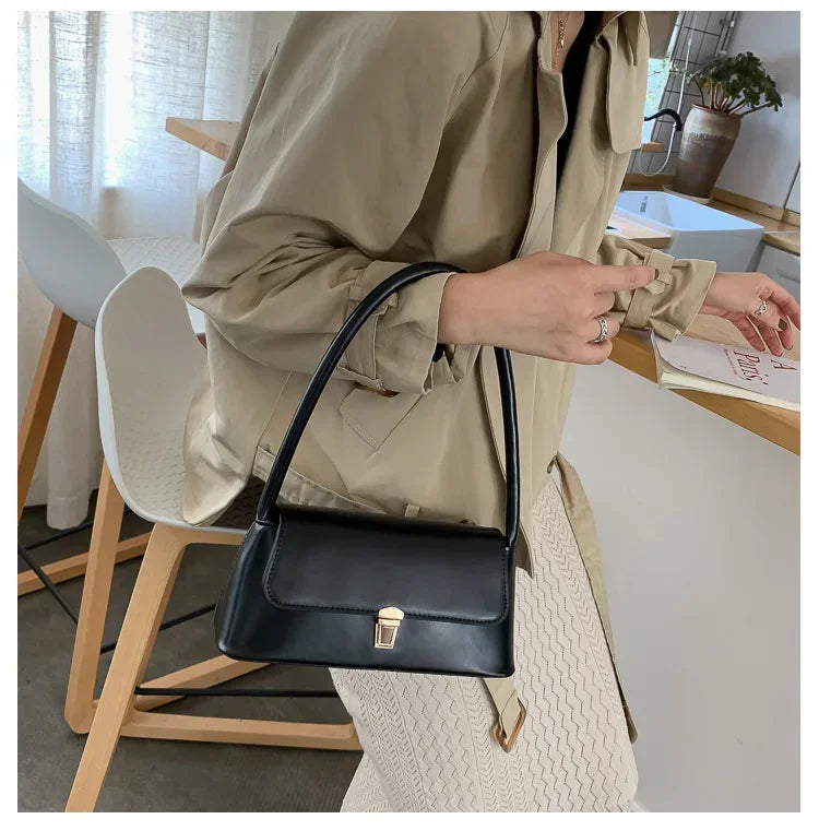 Luxury Brand Crossbody Bags for Women Fashion Design Underarm 2024 Woman Shoulder Bag Female Handbag and Purses Solid Color
