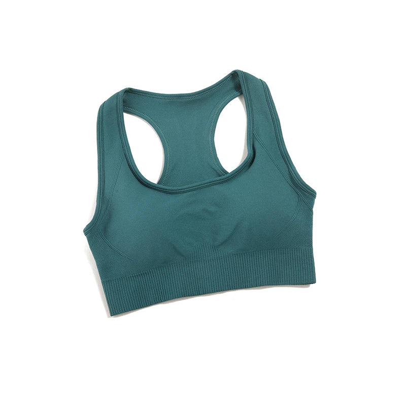 WAREBALL Tank Top Women Female Gym Yoga Bra Padded Sports Bra Removable Workout Push Up Crop Top Fitness Bra Athletic Sportswear