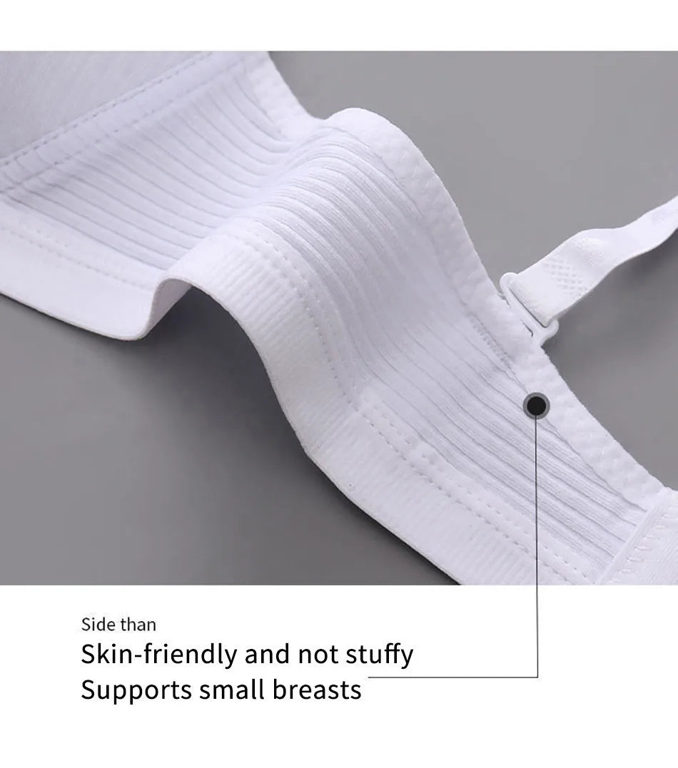 Girl Training Bras Cotton Underwear Back Buckle Design Bralette Adolescent Comprehensive Breathable Teenager Girl Sport Tops Bra