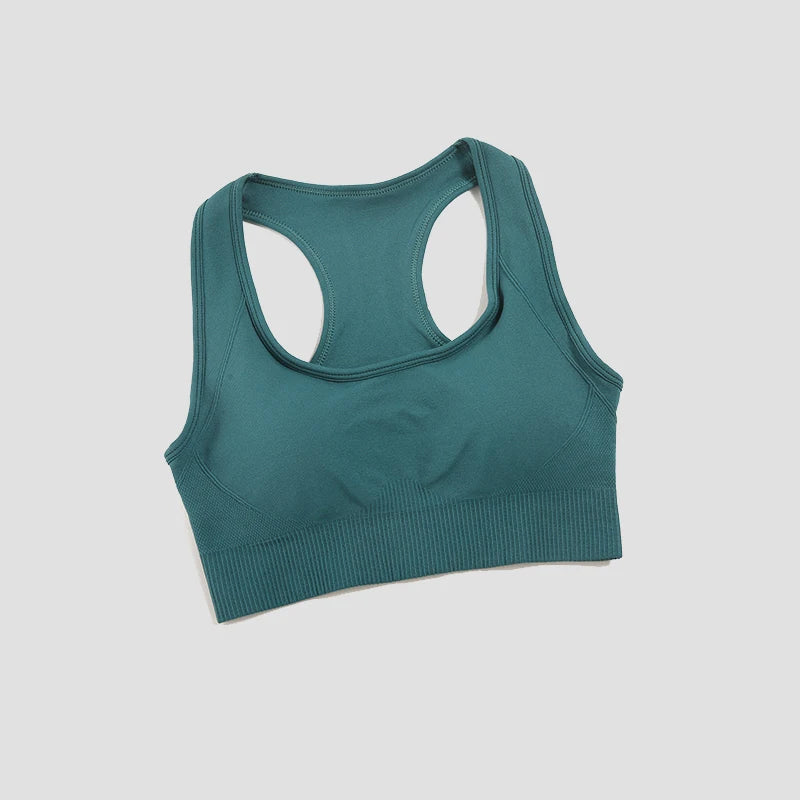 WAREBALL Tank Top Women Female Gym Yoga Bra Padded Sports Bra Removable Workout Push Up Crop Top Fitness Bra Athletic Sportswear