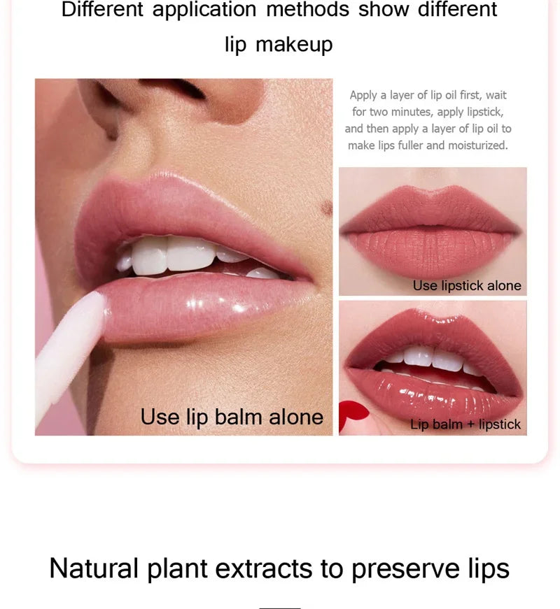 Mini Capsule Liquid Lip Blam Moisturizing Transparent Color Changing Lip Plumping Oil Mirror Jelly Plumping Lip Gloss Cosmetic