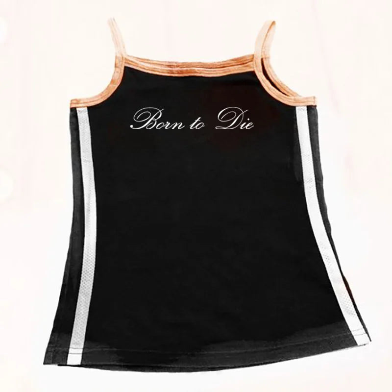 Gothic Grunge Punk Hip Hop Rock Streetwear Casual Sexy Crop Top Y2K Retro Harajuku Emo Girl Aesthetic Fashion Lace Camisole Tops