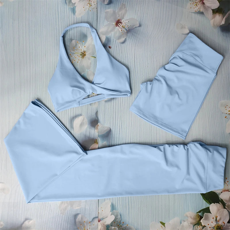 Butt Lifting Sports Set Shorts Gym Exercise Clothes Women's Yoga Suit For Fitness Short and Underwear Training Workout Tracksuit