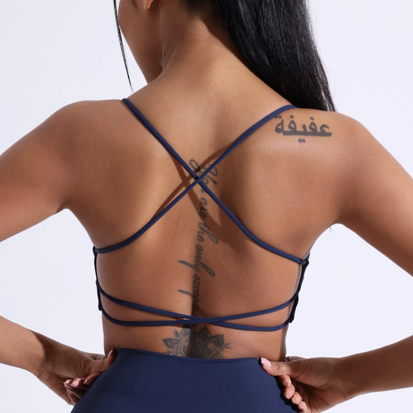 Solid Color Gym Yoga Underwear Women Cross Back Straps Fitness Bra High Strength Tight Sport Top Comprehensive With Chest Pad