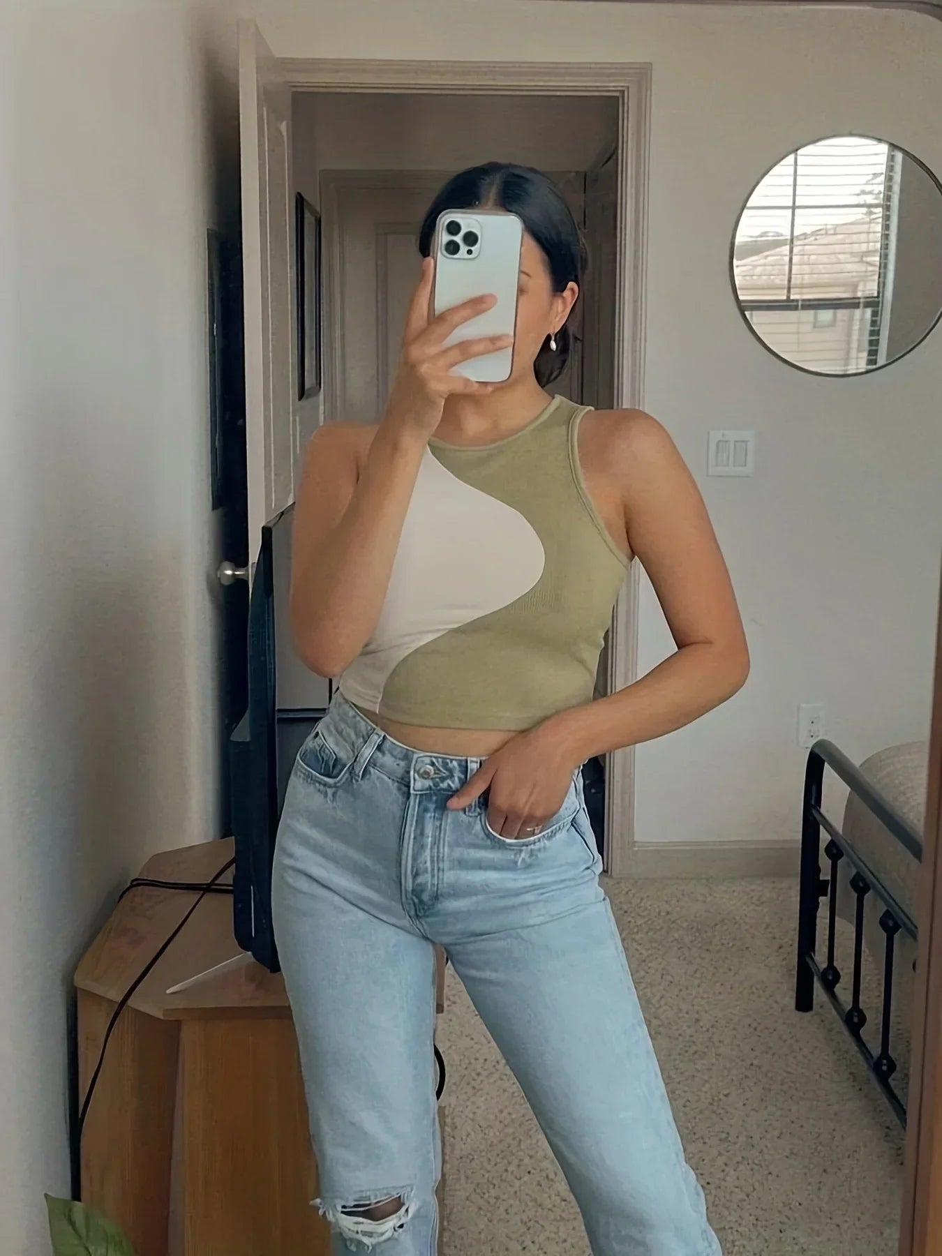 High Street Style Patchwork Rib Knit Sleeveless Crop Top Women Summer Y2K Clothes Korean Fashion Tank Top Tee Streetwear 2023