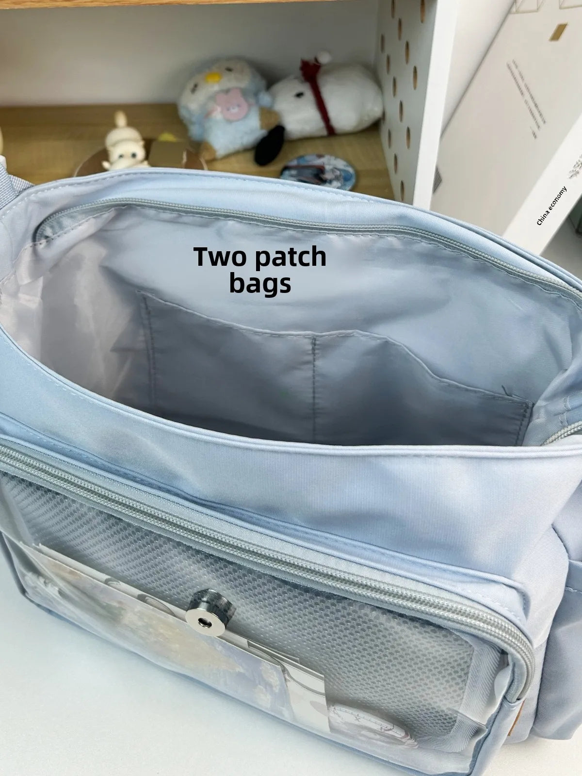 Y2K Japanese Harajuku School Bags for Teenage Girls New 2024 Transparent Itabag Crossbody Bag DIY Badges Display Plate Ita Bag