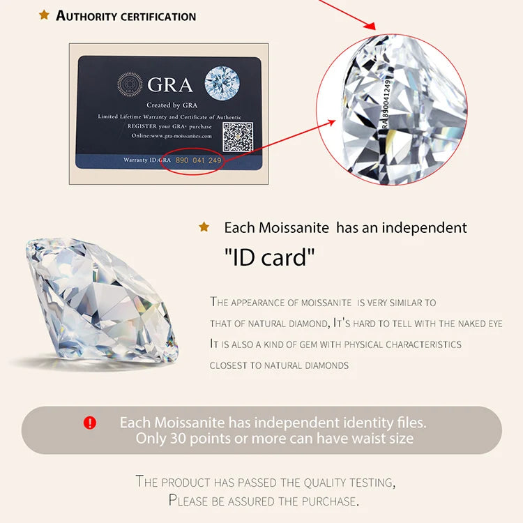 Bamoer 0.5-1ct Moissanite Screw Back Earrings for Women, D Color VVS1 Clarity Lab Created Diamond Earring White Gold Earrings
