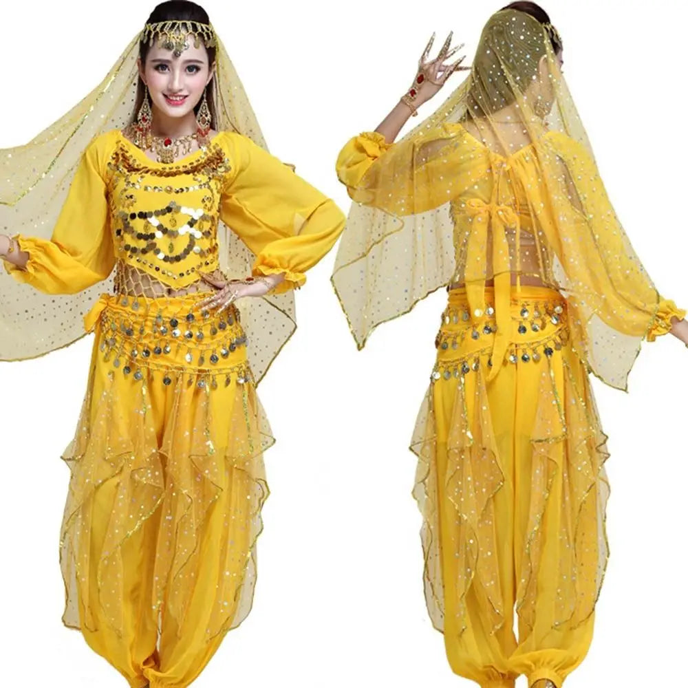 Thailand/India/Arab Dancer Skirt Women Sexy Belly Dance Hip Scarf Wrap Belt Dancer Skirt Female Show Sequins Tassels Costumes