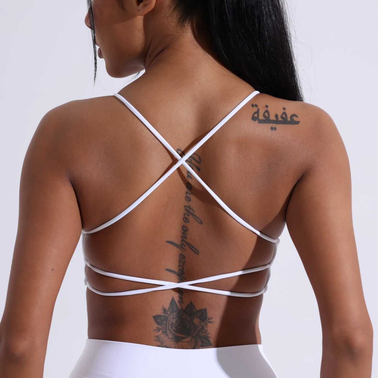 Solid Color Gym Yoga Underwear Women Cross Back Straps Fitness Bra High Strength Tight Sport Top Comprehensive With Chest Pad