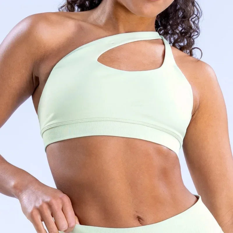 Brassiere Bra Women Seamless Halter Top High Support Push-up Open Back Gym Wear Fitness Yoga Underwear Customizable Labels