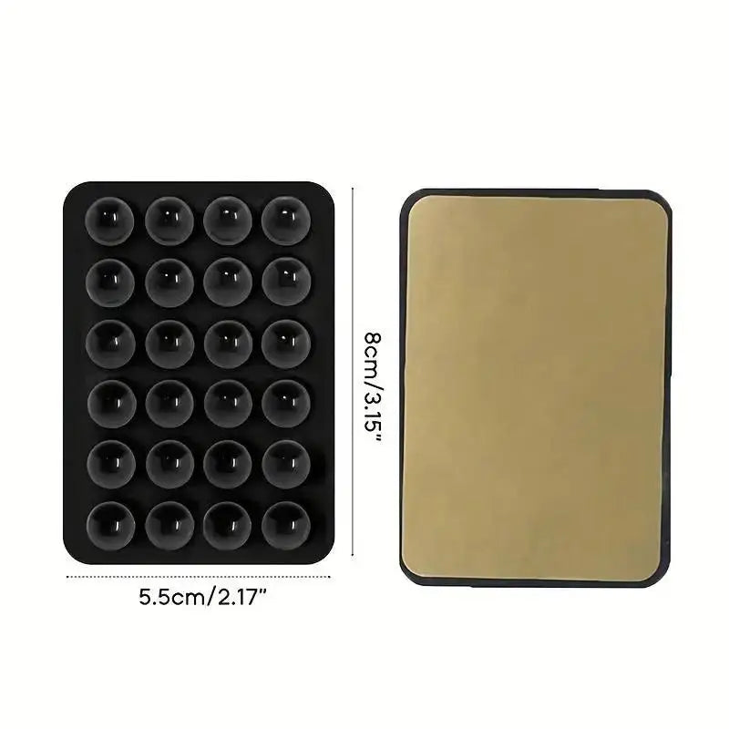 Silicone 24 Suction Phone Holder Multifunctional Suction Cup Mat Wall Stand Anti-Slip Single Sided Case Glue Mount Back Stickers