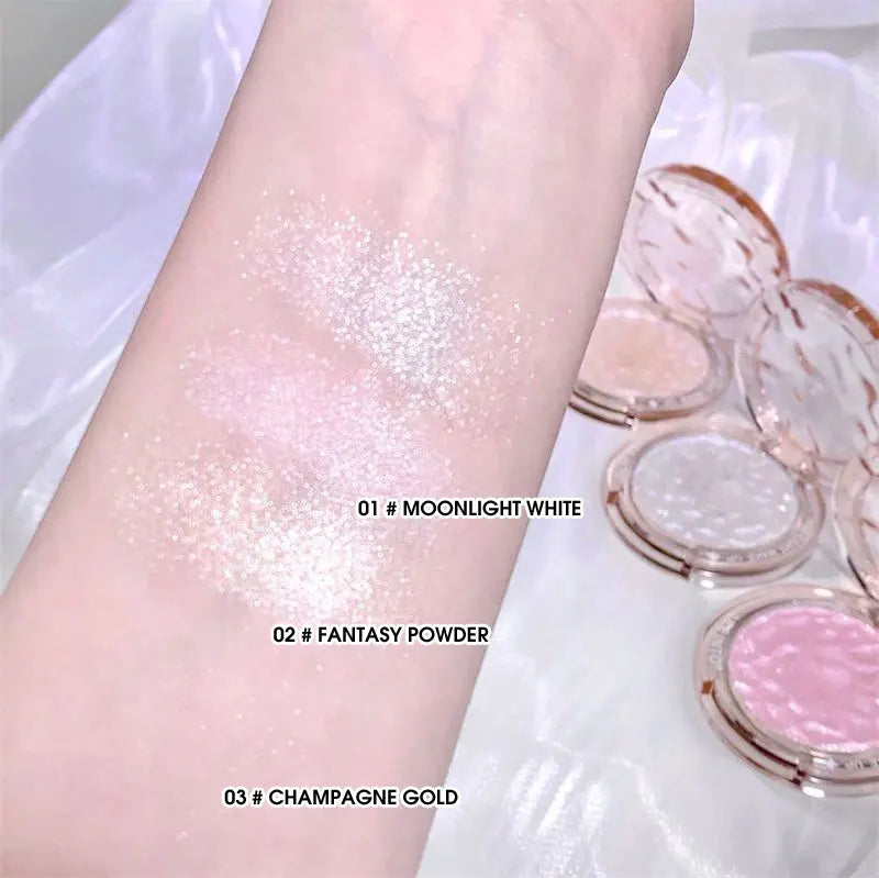 High gloss powder gloss glitter highlight contour palette natural gloss contour concealer lasting light