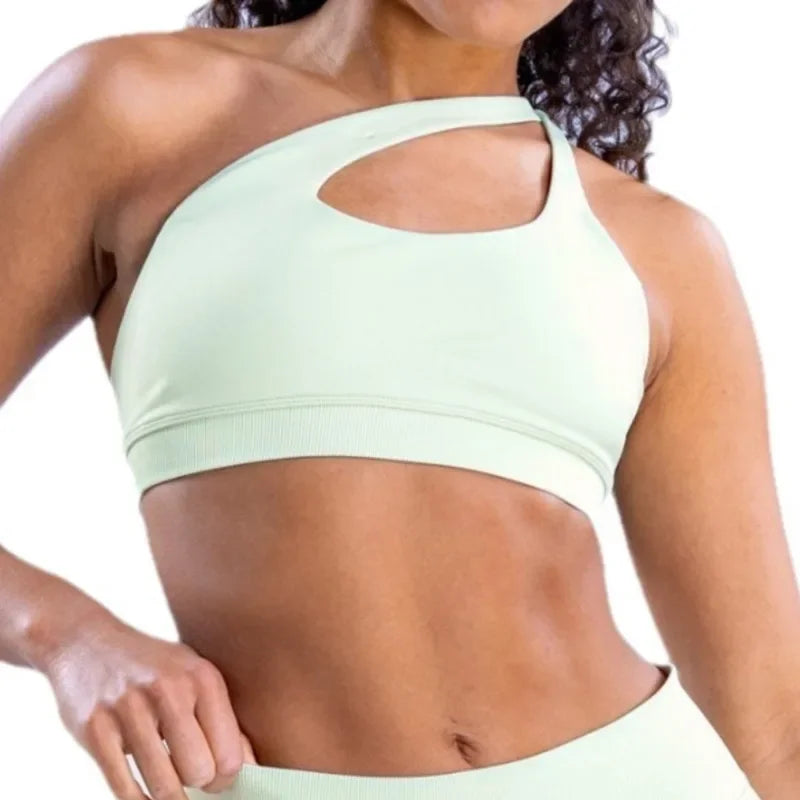 Brassiere Bra Women Seamless Halter Top High Support Push-up Open Back Gym Wear Fitness Yoga Underwear Customizable Labels