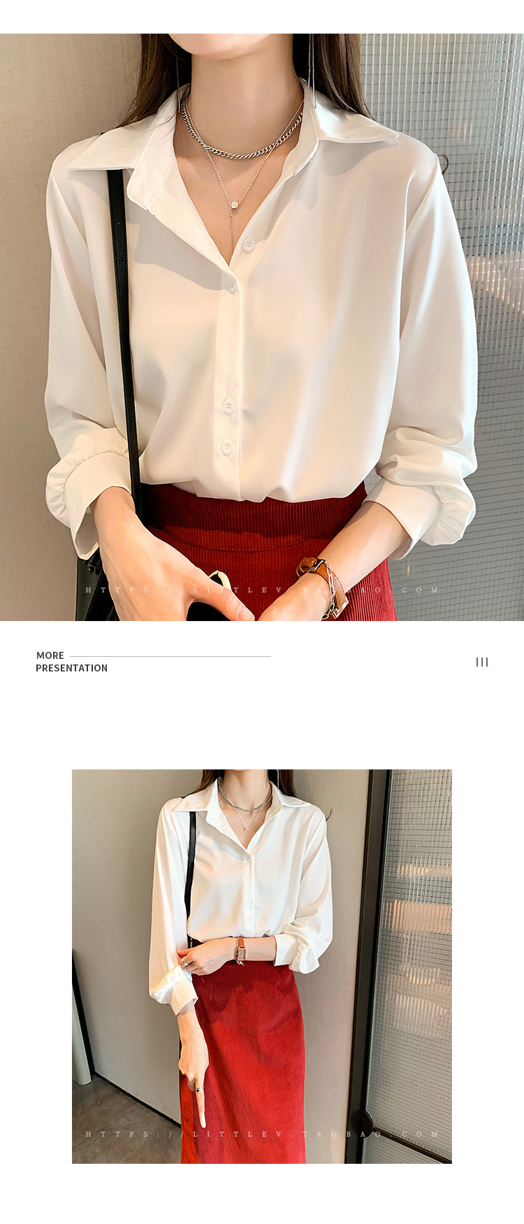 Spring Autumn Casual Chiffon Shirt Women Office Lady Shirts Fashion Female Long Sleeve Loose Solid Blouse Tops S-4XL