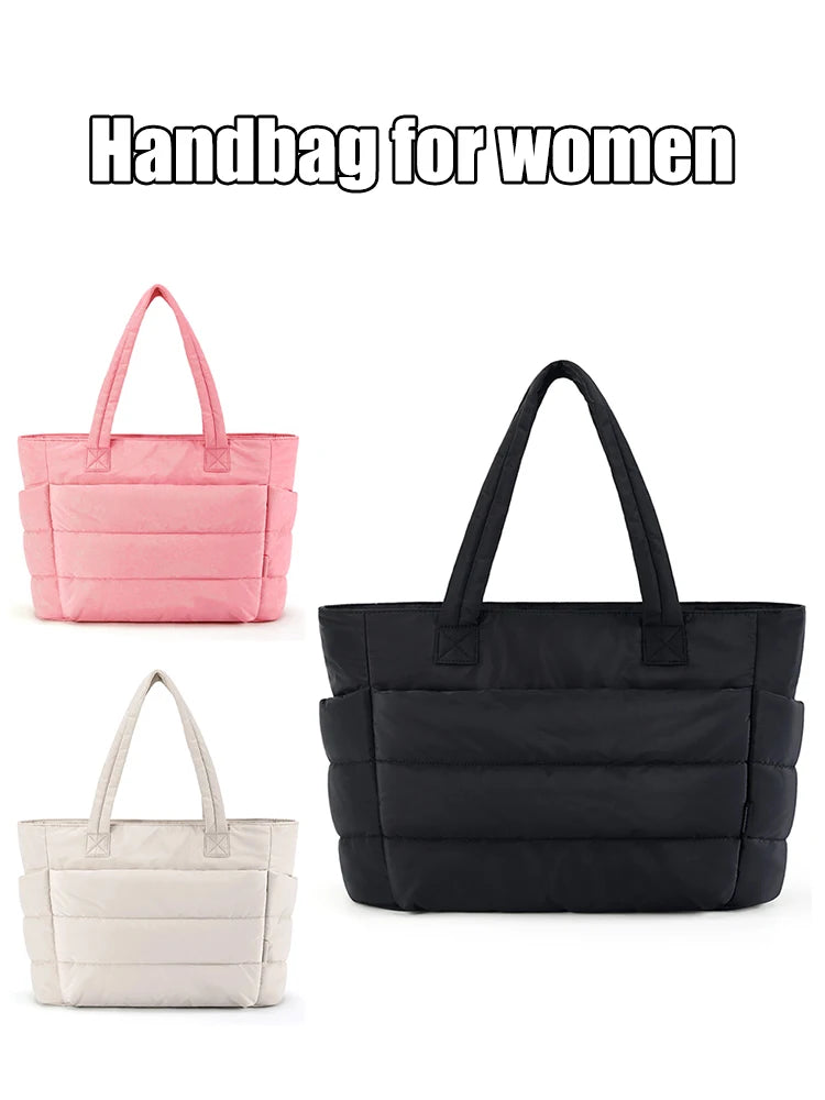 Women's Handbag, Lightweight And Fluffy Tote Bag, Suitable For Travel, Work, Beach, Gym, Large Capacity And Easy To Carry