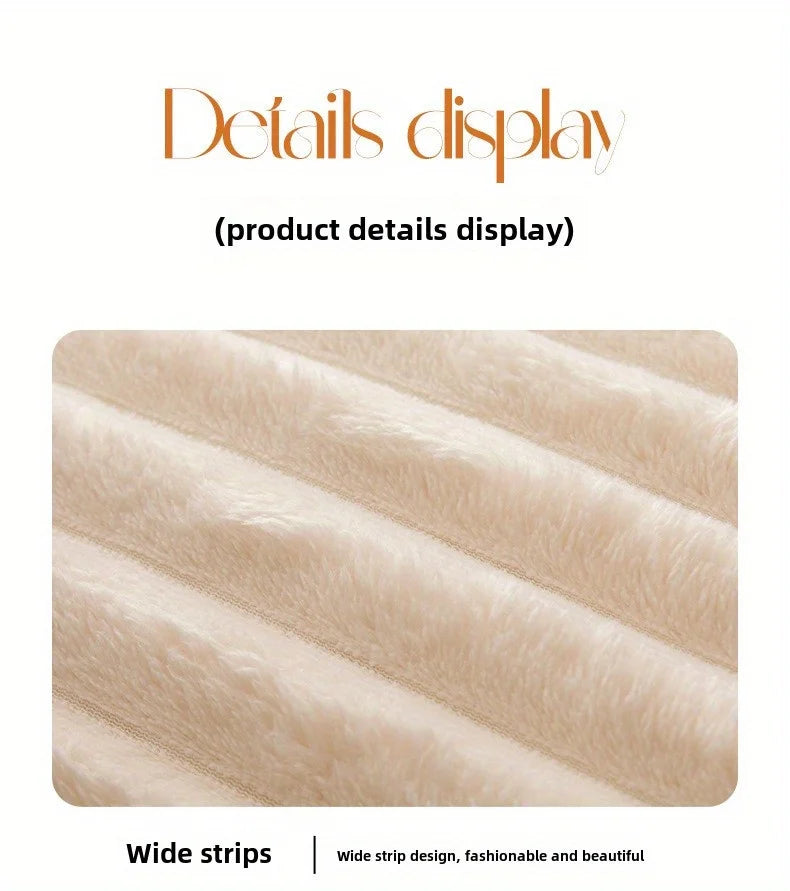 Luxurious Fleece RV Blanket - Soft, Plush, Multi-Use Throw for Travel, Office Naps, Summer Air Conditioning, and Sofa Cover