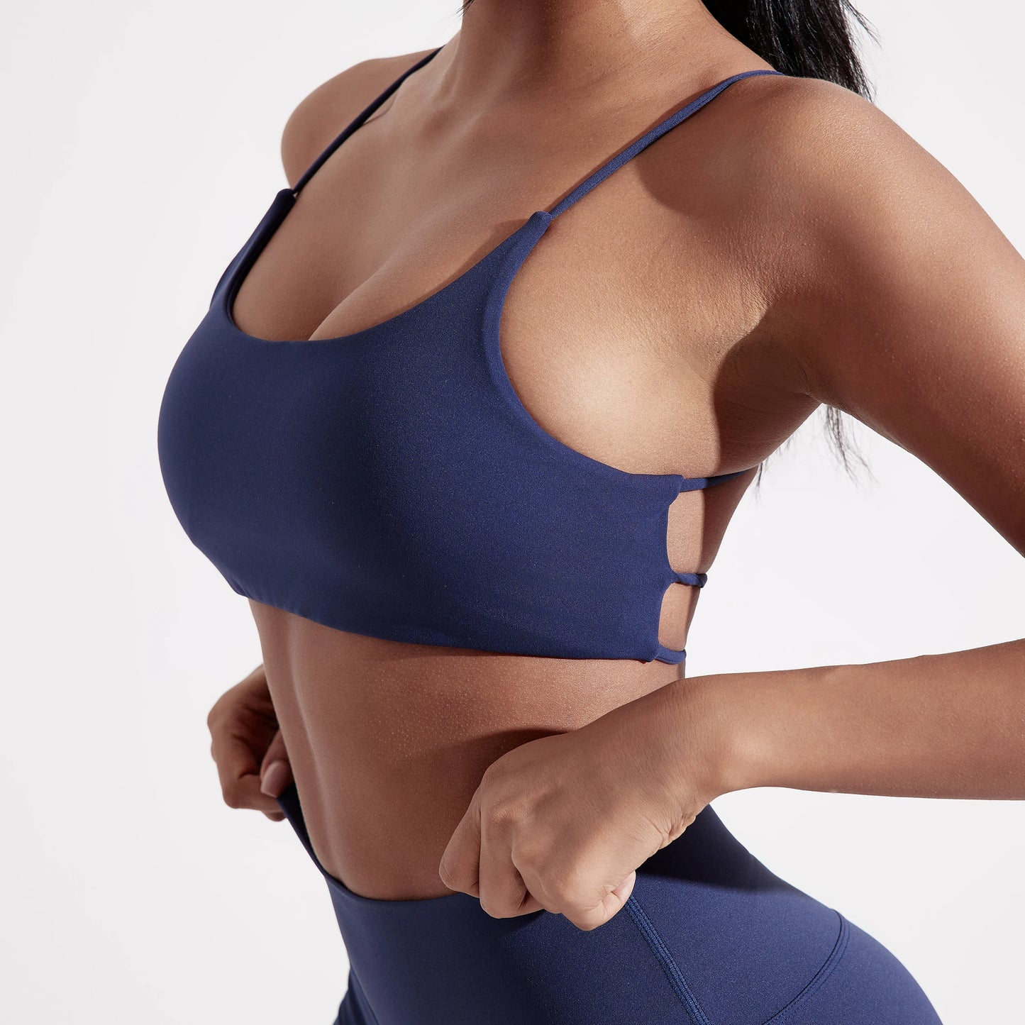 Solid Color Gym Yoga Underwear Women Cross Back Straps Fitness Bra High Strength Tight Sport Top Comprehensive With Chest Pad