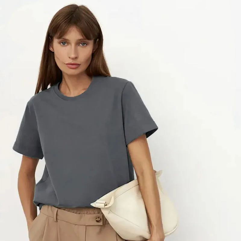 3XL 4XL 100% Cotton Women's T shirt ,Oversized Casual Solid Tees,Short Sleeve Summer Top,Plain Streetwear Quality Basic Clothing