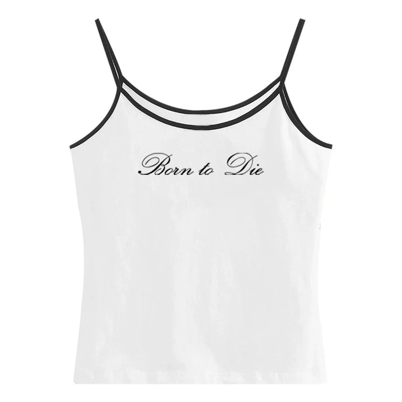 Gothic Grunge Punk Hip Hop Rock Streetwear Casual Sexy Crop Top Y2K Retro Harajuku Emo Girl Aesthetic Fashion Lace Camisole Tops
