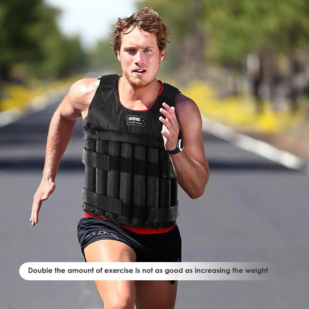 20/50kg Weight Training Suit Empty Bag Fitness Running Vest Adjustable Weight Jacket Workout Equipment for Workout Jogging Gym