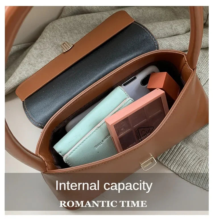 Luxury Brand Crossbody Bags for Women Fashion Design Underarm 2024 Woman Shoulder Bag Female Handbag and Purses Solid Color