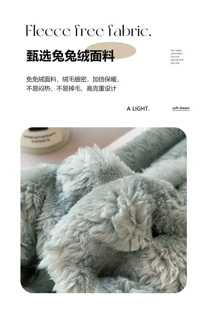Winter Tafu Velvet Children's Comfortable Blanket Thick Coral Fleece Throw Blankets Adults Office Nap Blanket Sofa Small Cover