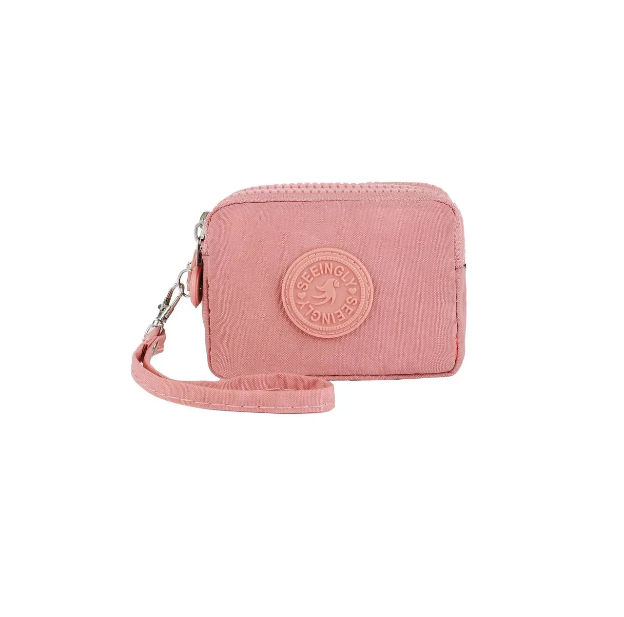 Mini Nylon Coin Purse Key Bag Women Wallets Zipper Waterproof Portable Three Layer Card Holder Female Girl Handbag Headphone Bag