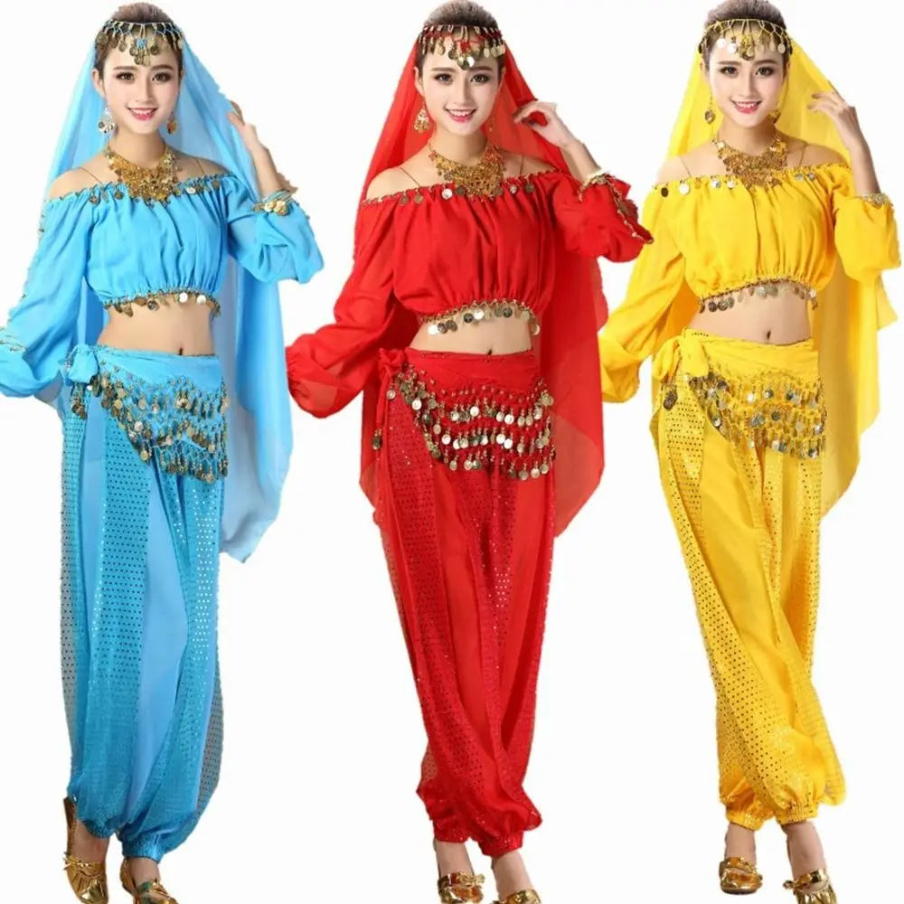 Thailand/India/Arab Dancer Skirt Women Sexy Belly Dance Hip Scarf Wrap Belt Dancer Skirt Female Show Sequins Tassels Costumes