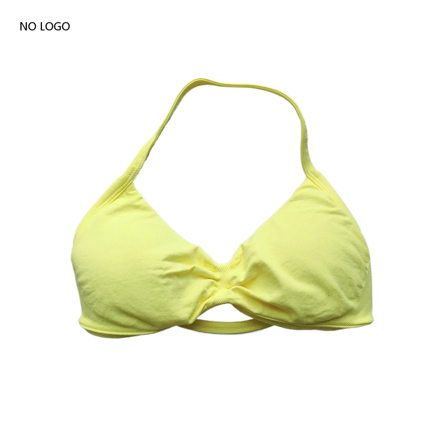 ARFTE Sports Bra Strappy Backless Yoga Gym Bra Removable Cups Women Workout Clothing Gym Top Halter Sport Bras