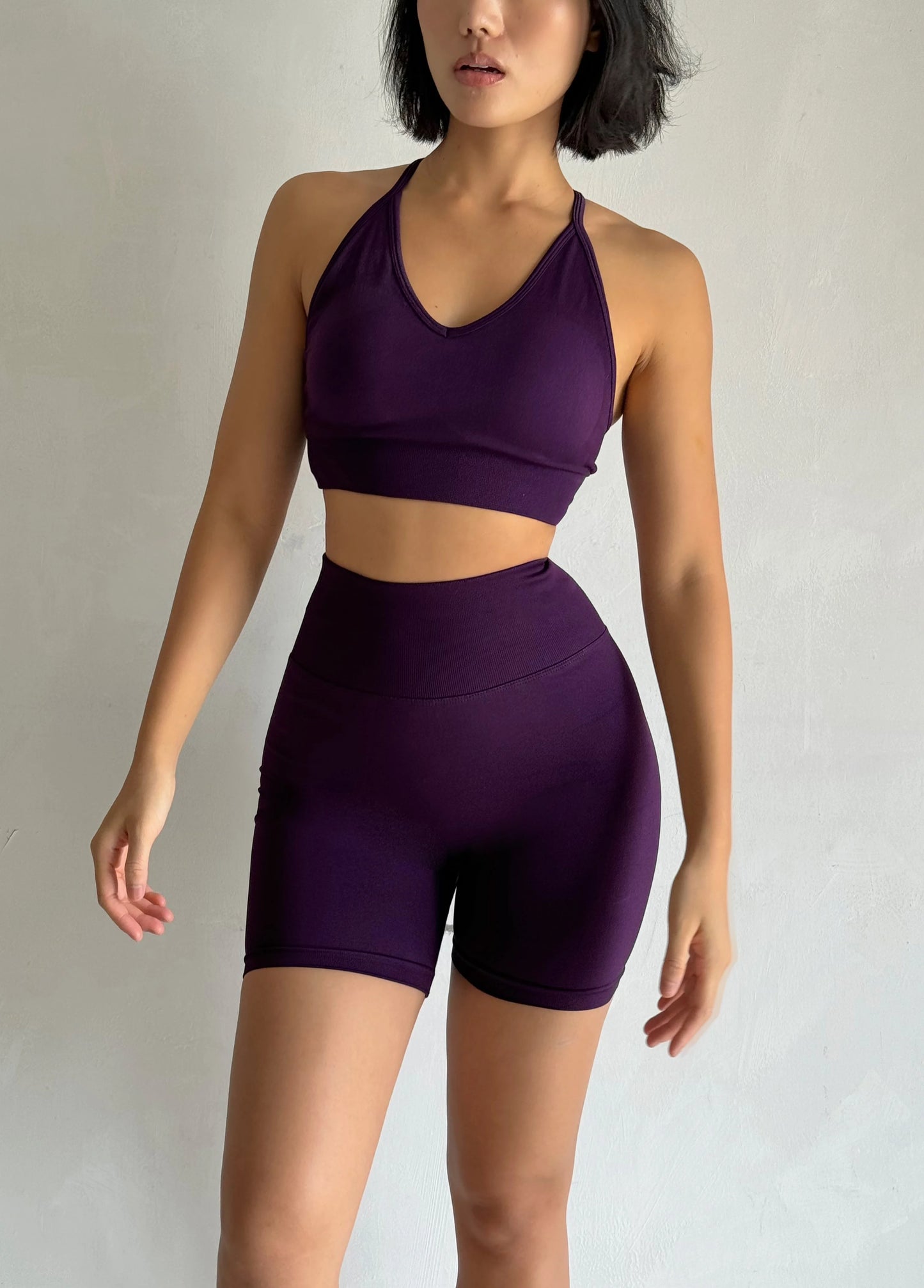 2 Pcs Yoga Sets Women High Waist Workout Outfits Gym Wear Gym Clothing Sports Suits Fitness Tracksuit Sportswear Shorts Suit