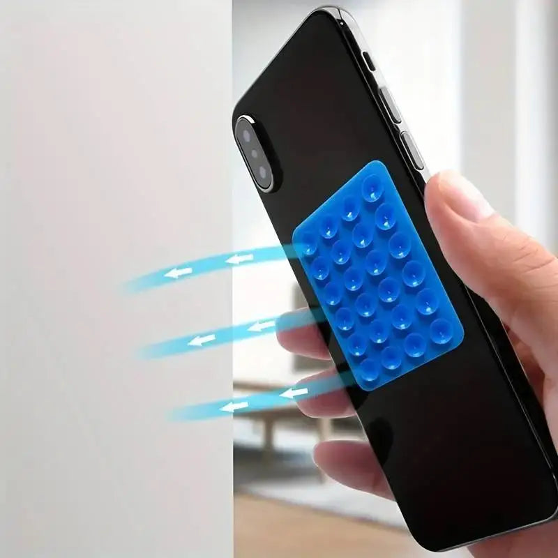 Silicone 24 Suction Phone Holder Multifunctional Suction Cup Mat Wall Stand Anti-Slip Single Sided Case Glue Mount Back Stickers