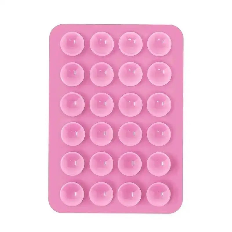 Silicone 24 Suction Phone Holder Multifunctional Suction Cup Mat Wall Stand Anti-Slip Single Sided Case Glue Mount Back Stickers