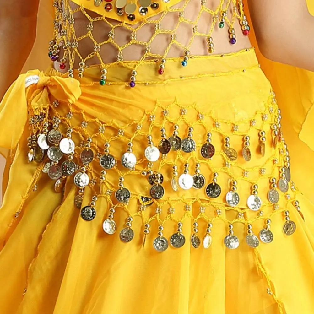 Thailand/India/Arab Dancer Skirt Women Sexy Belly Dance Hip Scarf Wrap Belt Dancer Skirt Female Show Sequins Tassels Costumes