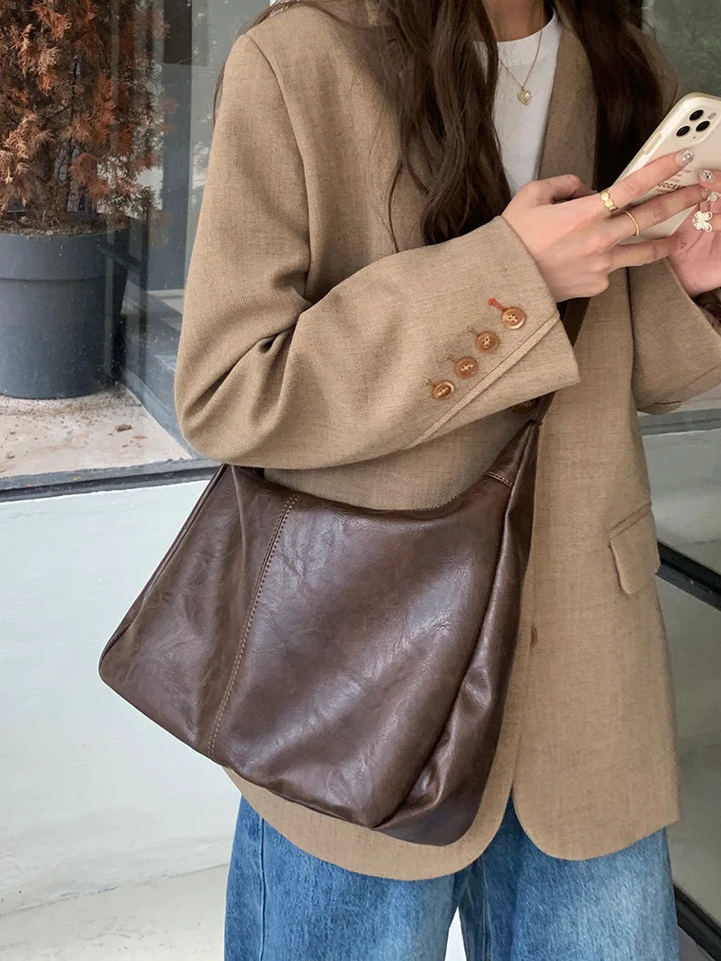 Women Handbags Cowhide Women Shoulder Bag Fashion Luxury Ladies Messenger Bags High Quality Female Tote Bag