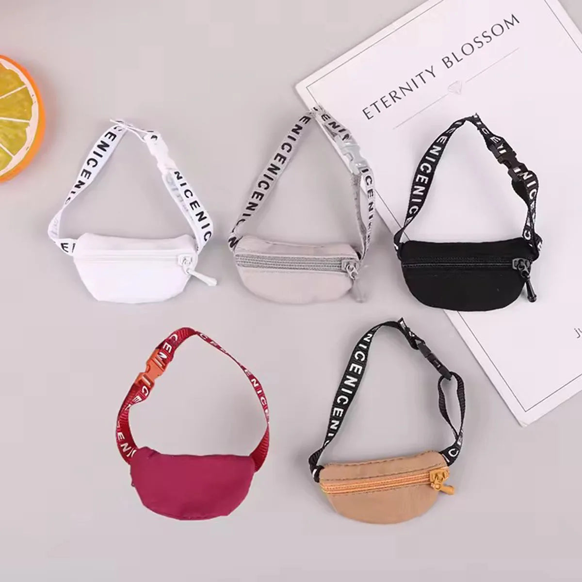 For Labubu Dolls Crossbody Bag DIY Toys Waist Bags Cute Plush Doll Accessories Kids Toys Fashion Accessory