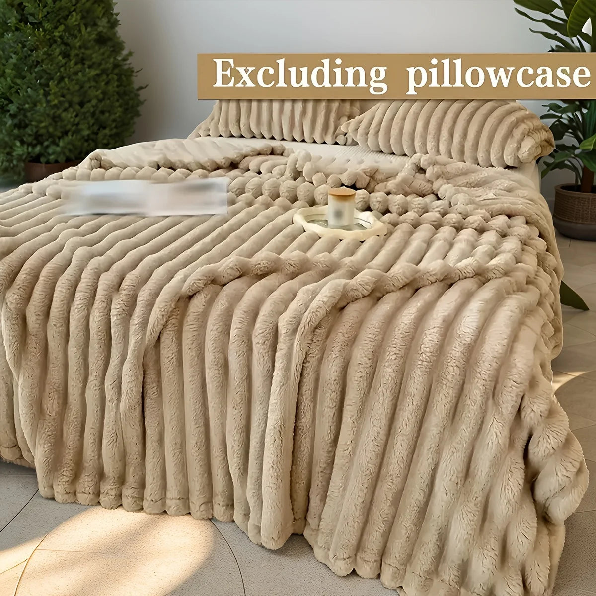 Luxurious Fleece RV Blanket - Soft, Plush, Multi-Use Throw for Travel, Office Naps, Summer Air Conditioning, and Sofa Cover