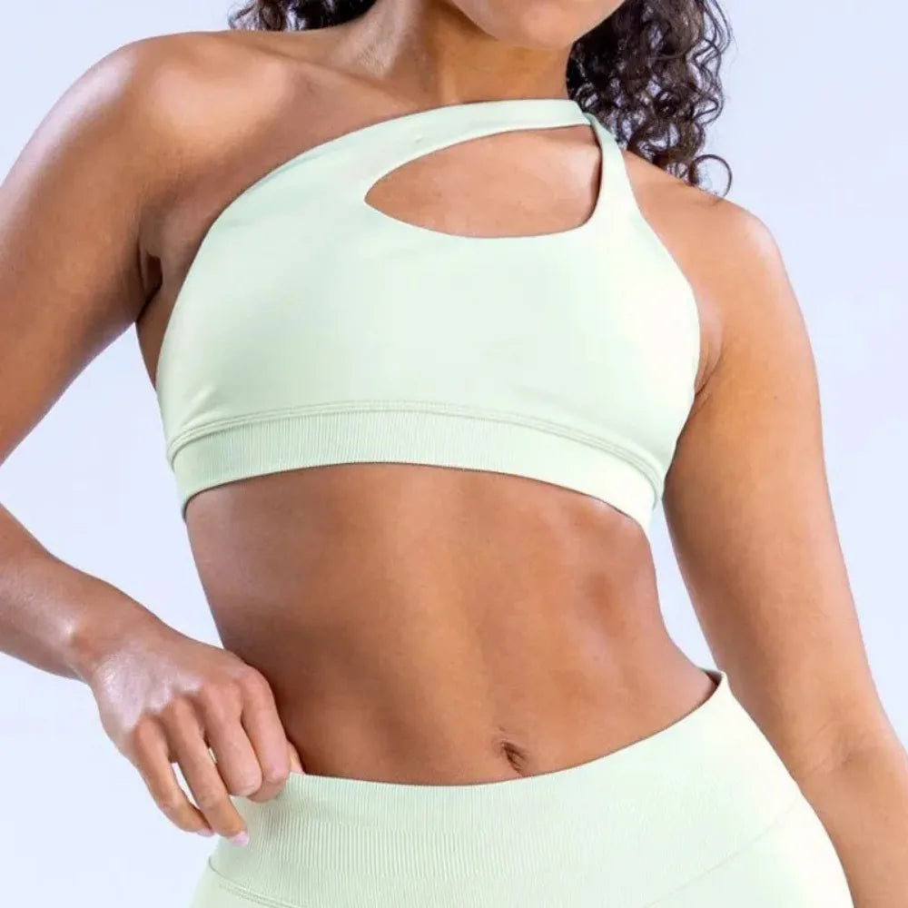 Brassiere Bra Women Seamless Halter Top High Support Push-up Open Back Gym Wear Fitness Yoga Underwear Customizable Labels