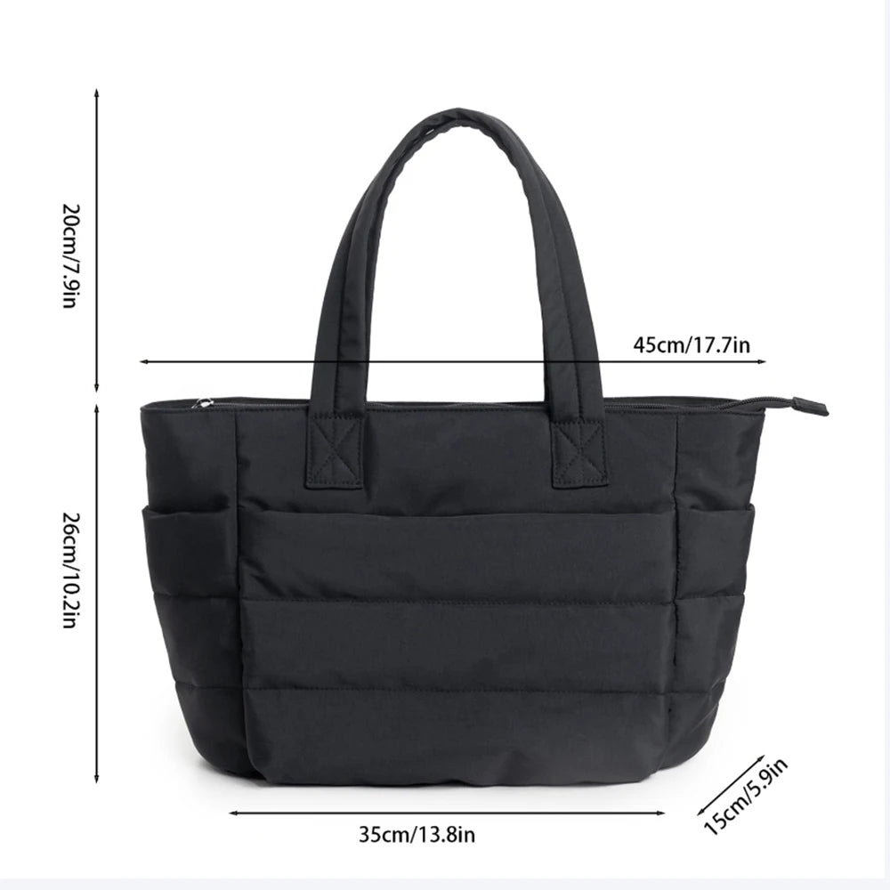 Women's Handbag, Lightweight And Fluffy Tote Bag, Suitable For Travel, Work, Beach, Gym, Large Capacity And Easy To Carry
