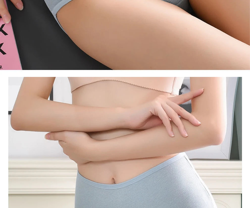8pcs Women Panties Girl Plus Size Underwear High Waist Briefs Breathable Solid Color Soft Female Lingerie