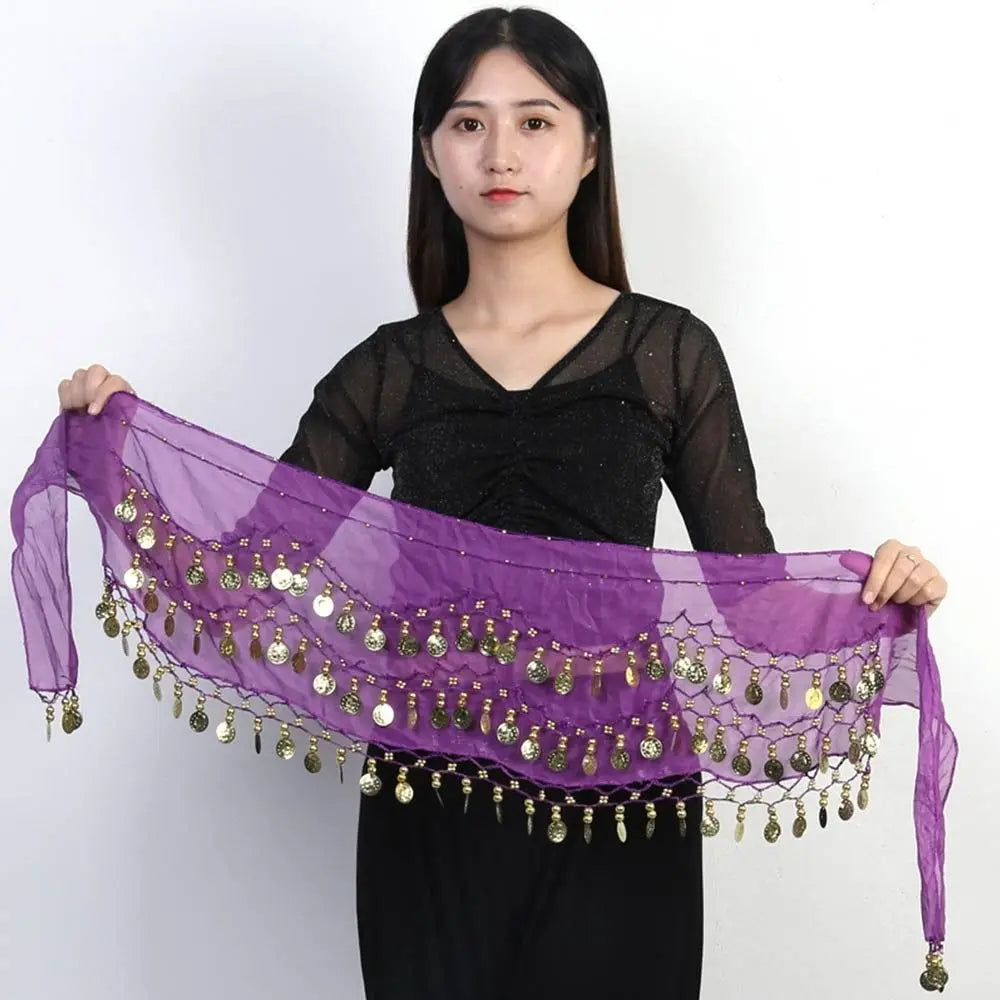 Thailand/India/Arab Dancer Skirt Women Sexy Belly Dance Hip Scarf Wrap Belt Dancer Skirt Female Show Sequins Tassels Costumes