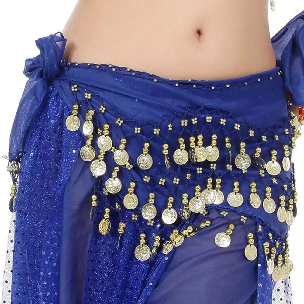 Thailand/India/Arab Dancer Skirt Women Sexy Belly Dance Hip Scarf Wrap Belt Dancer Skirt Female Show Sequins Tassels Costumes