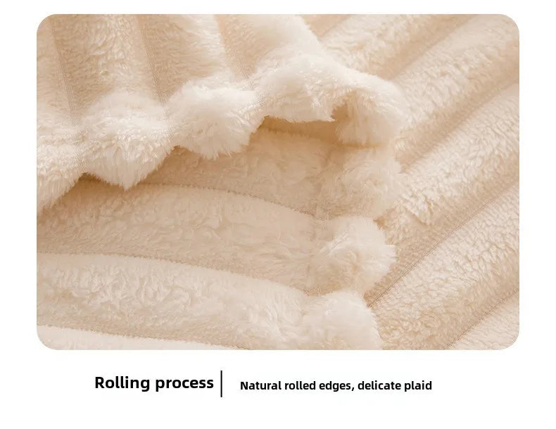 Luxurious Fleece RV Blanket - Soft, Plush, Multi-Use Throw for Travel, Office Naps, Summer Air Conditioning, and Sofa Cover