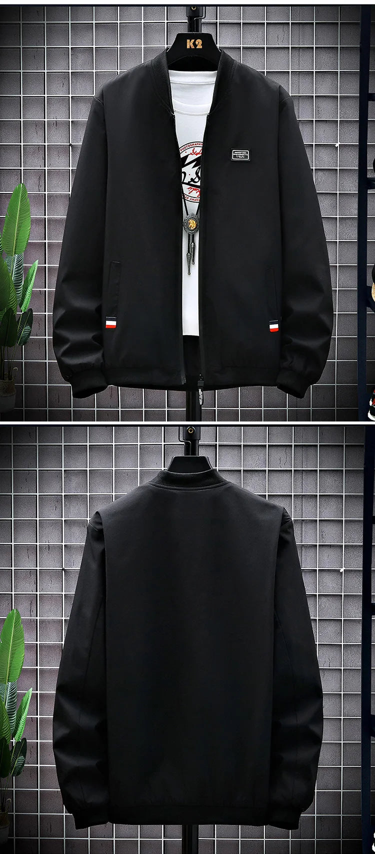 Man Leisure Jacket New Spring Autumn Solid Color And Comfortable Zipper Style Fashion Windproof Jacket